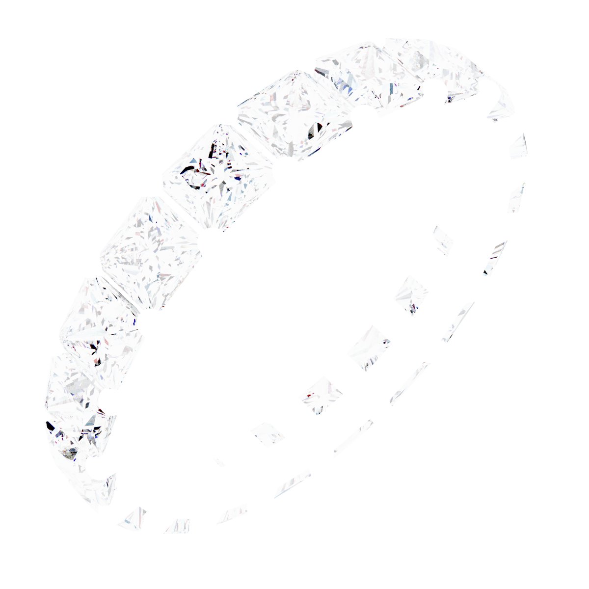 Shared-Prong Eternity Band