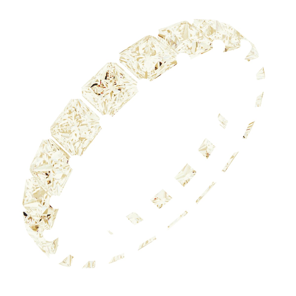 Shared-Prong Eternity Band