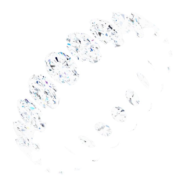 Shared-Prong Eternity Band
