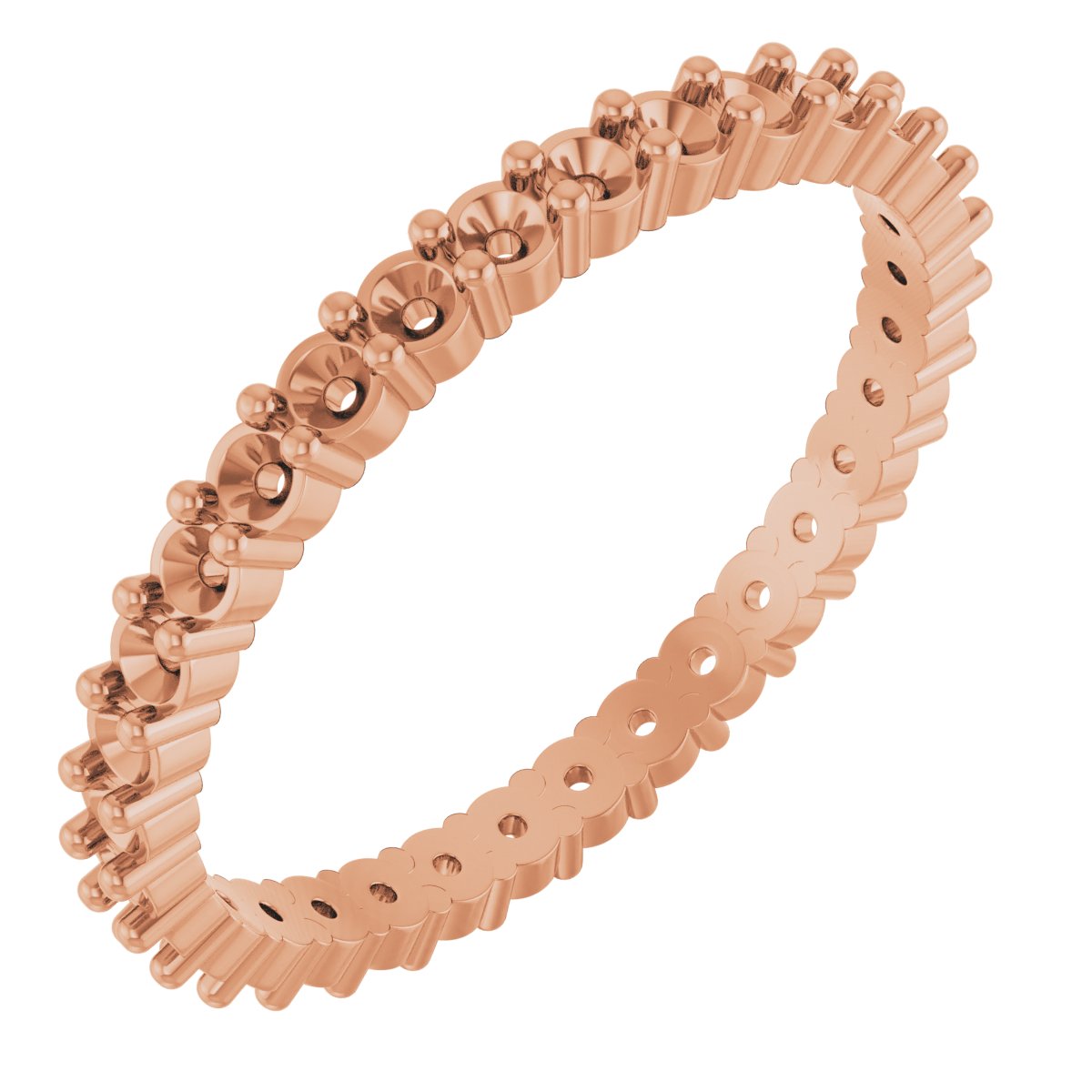 Shared-Prong Eternity Band