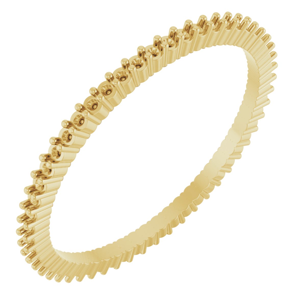 Shared-Prong Eternity Band