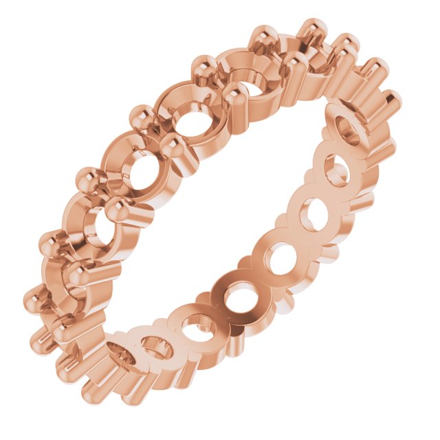 Shared-Prong Eternity Band