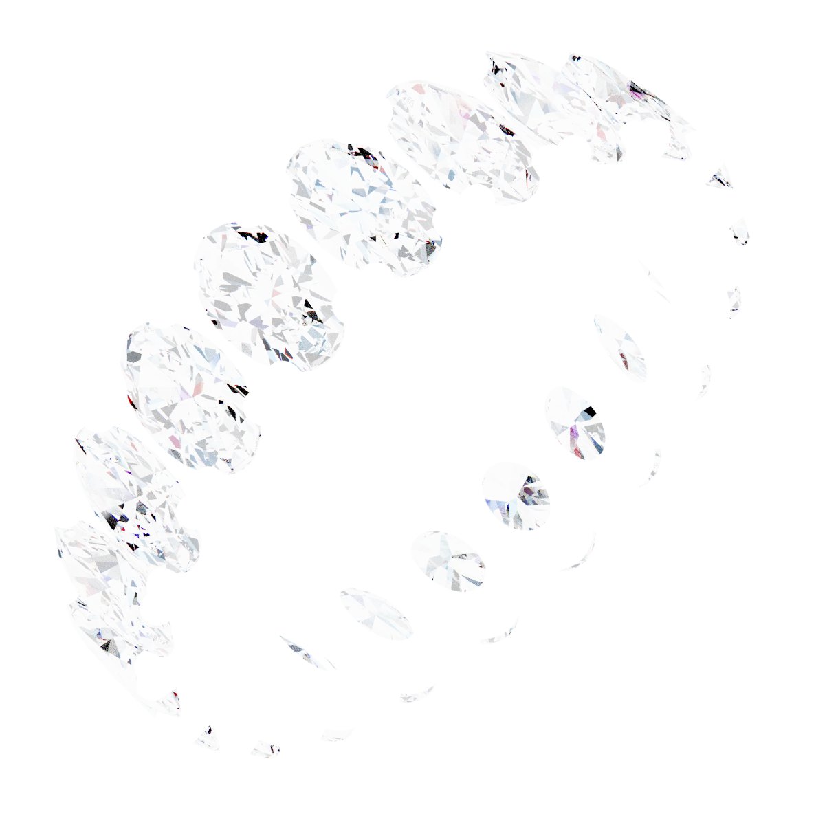 Shared-Prong Eternity Band