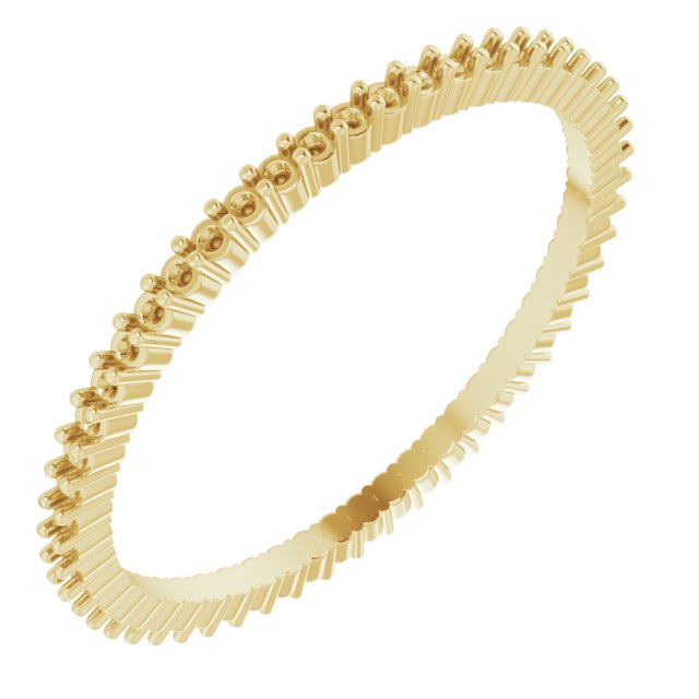 Shared-Prong Eternity Band