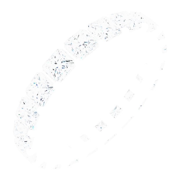 Shared-Prong Eternity Band