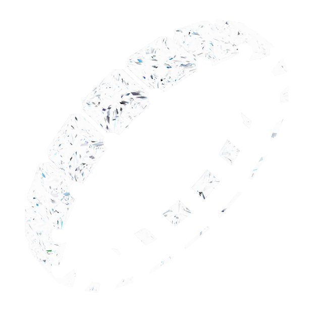 Shared-Prong Eternity Band