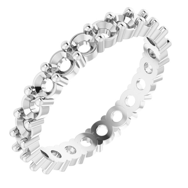 Shared-Prong Eternity Band