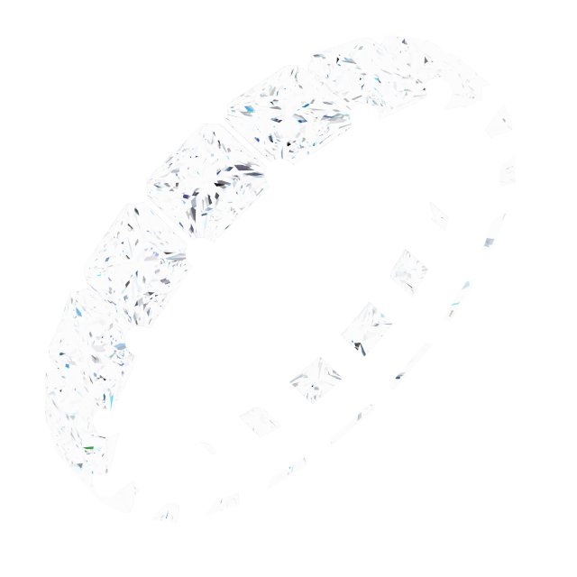 Shared-Prong Eternity Band