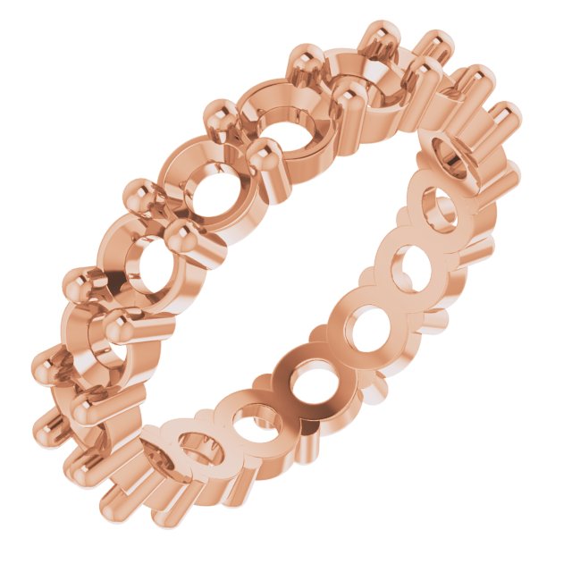 Shared-Prong Eternity Band