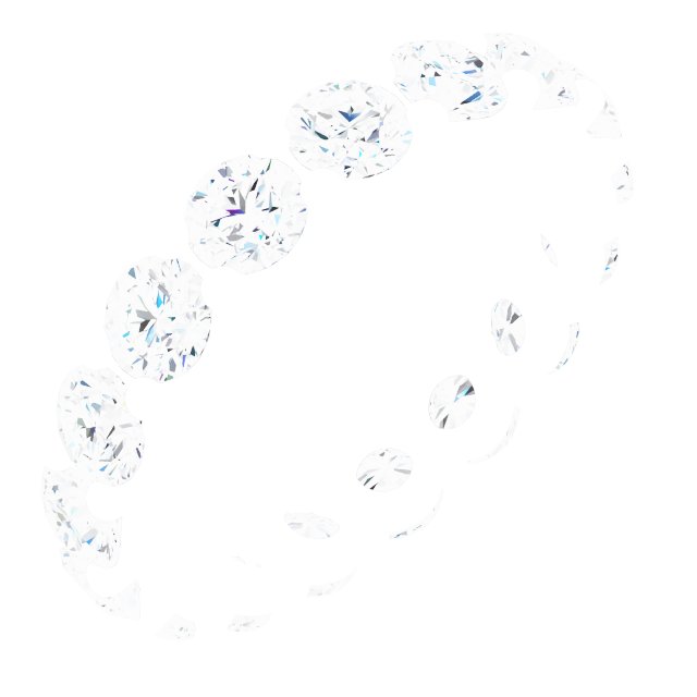 Shared-Prong Eternity Band