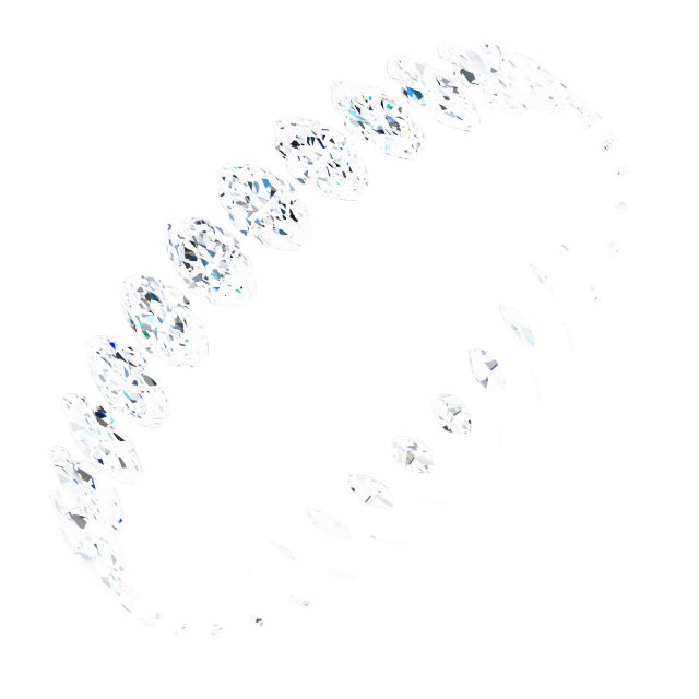 Shared-Prong Eternity Band
