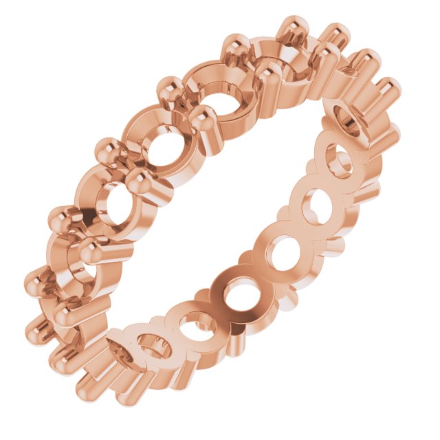 Shared-Prong Eternity Band
