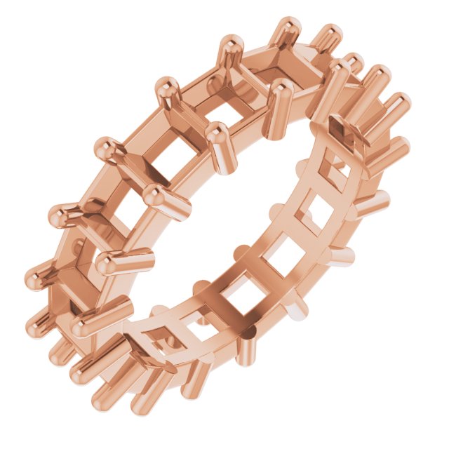 Shared-Prong Eternity Band