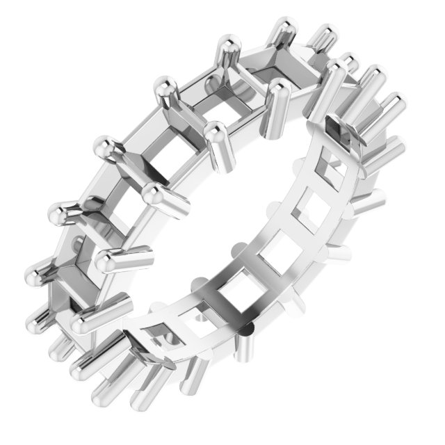 Shared-Prong Eternity Band