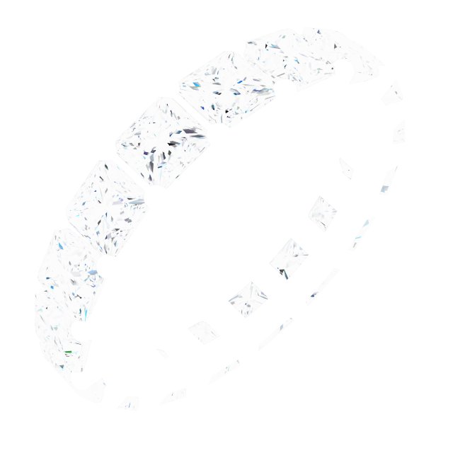 Shared-Prong Eternity Band