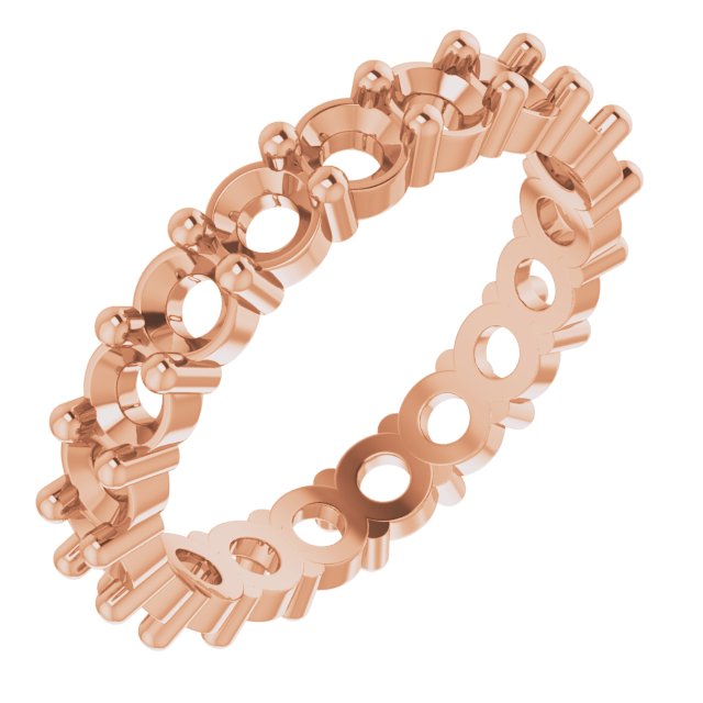 Shared-Prong Eternity Band