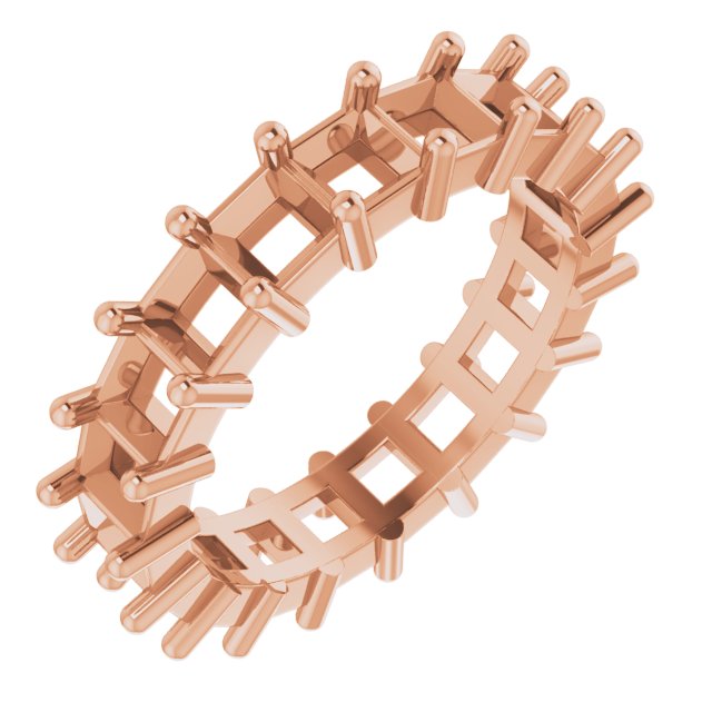 Shared-Prong Eternity Band
