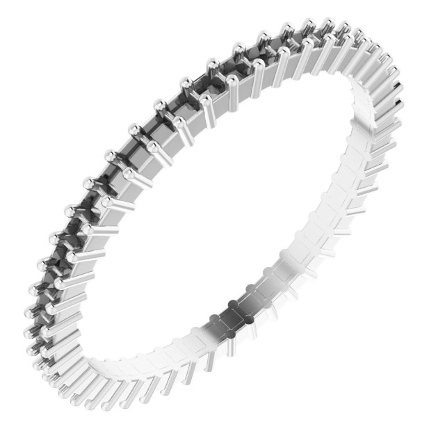 Shared-Prong Eternity Band