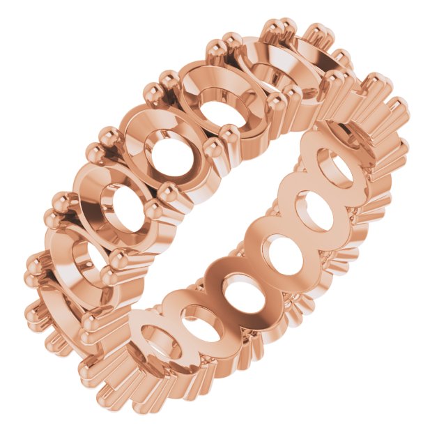 Shared-Prong Eternity Band