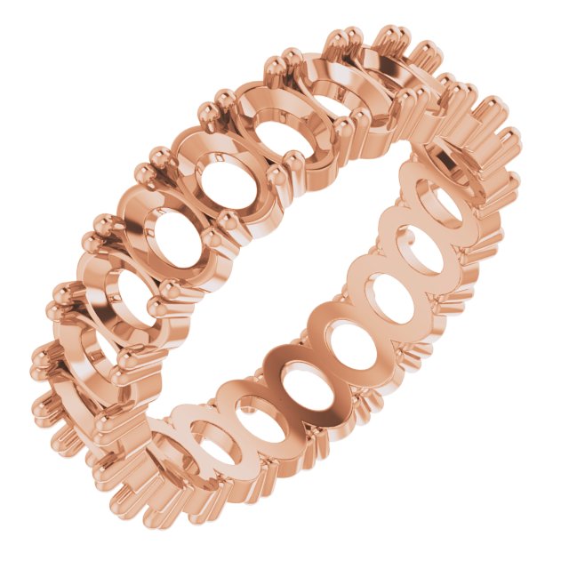 Shared-Prong Eternity Band