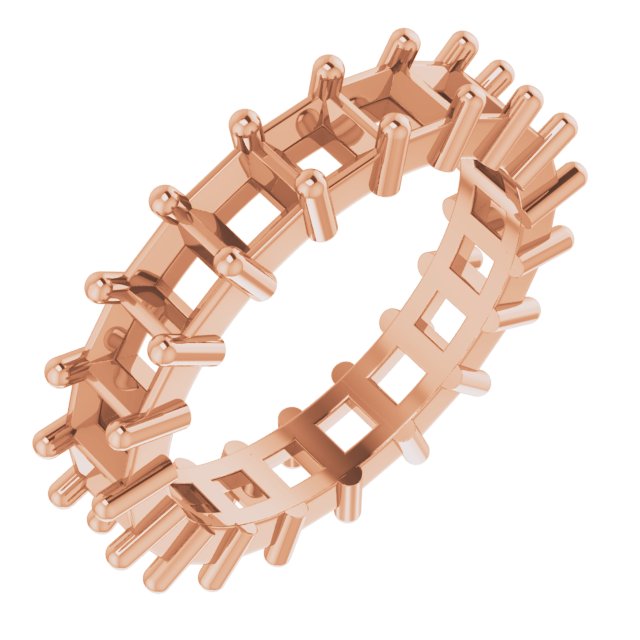 Shared-Prong Eternity Band