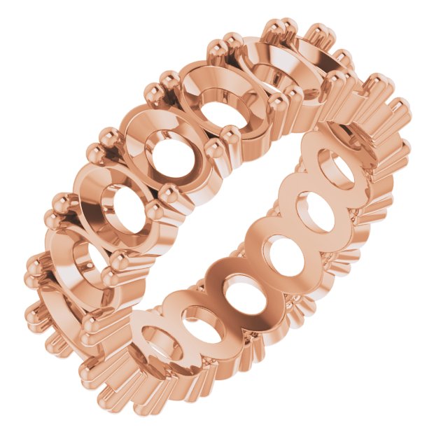 Shared-Prong Eternity Band