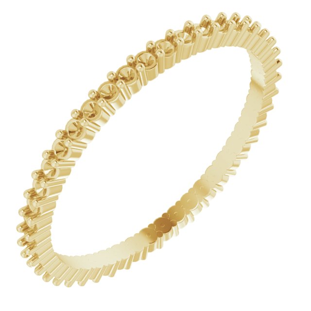 Shared-Prong Eternity Band
