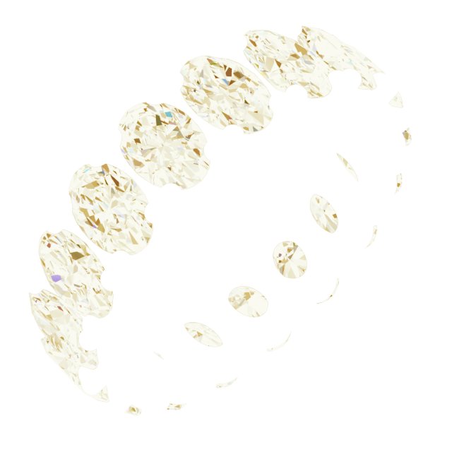 Shared-Prong Eternity Band