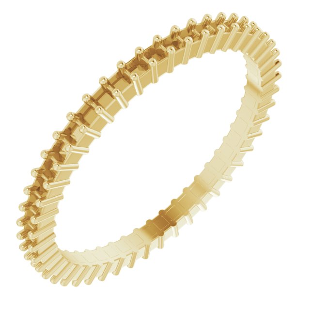 Shared-Prong Eternity Band
