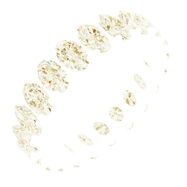 Shared-Prong Eternity Band