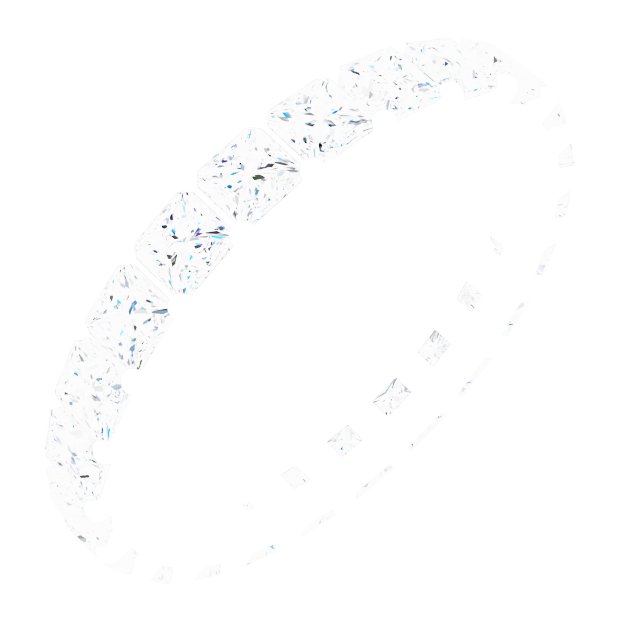 Shared-Prong Eternity Band
