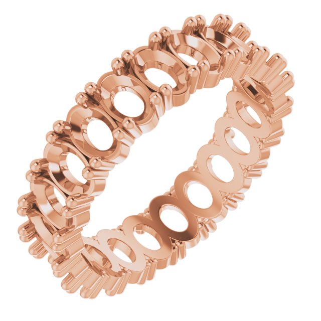 Shared-Prong Eternity Band