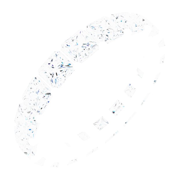 Shared-Prong Eternity Band