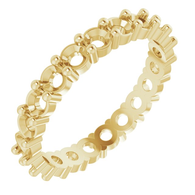 Shared-Prong Eternity Band