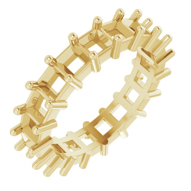 Shared-Prong Eternity Band
