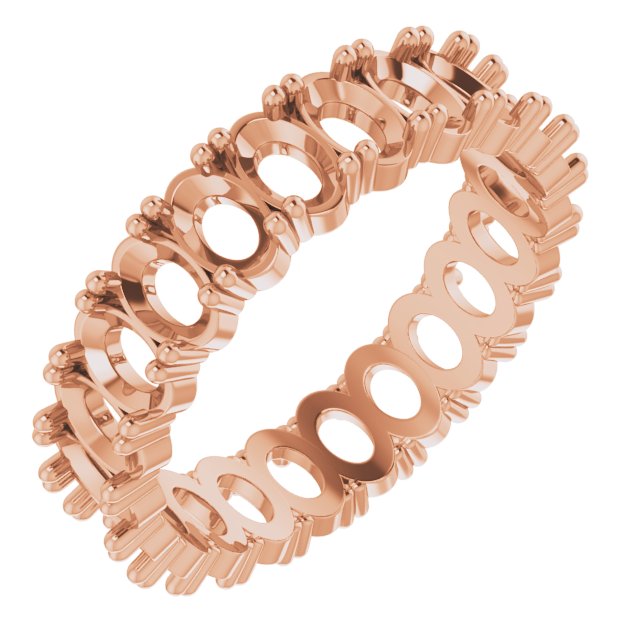 Shared-Prong Eternity Band