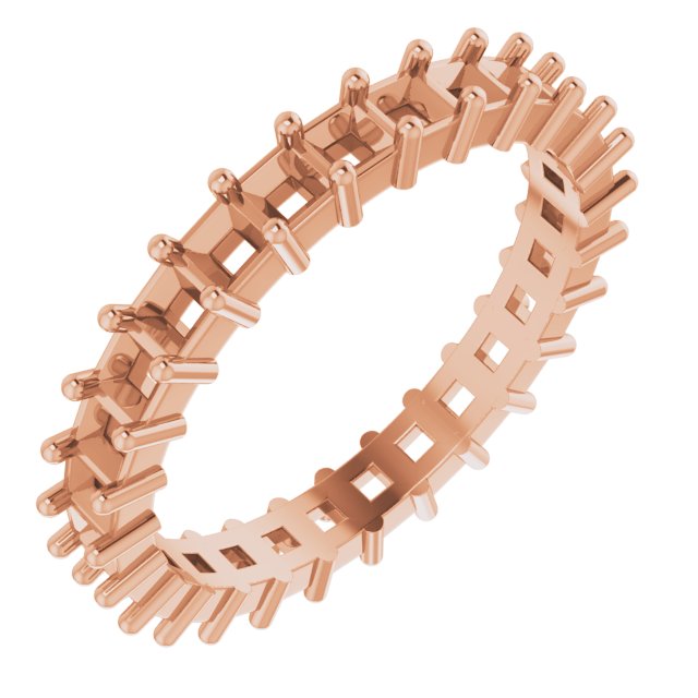 Shared-Prong Eternity Band