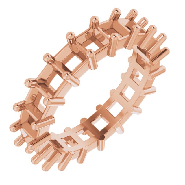 Shared-Prong Eternity Band