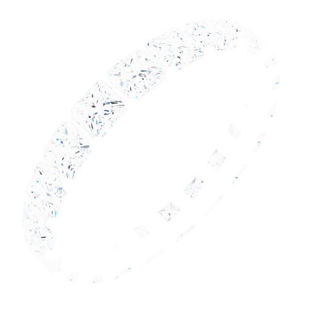 Shared-Prong Eternity Band