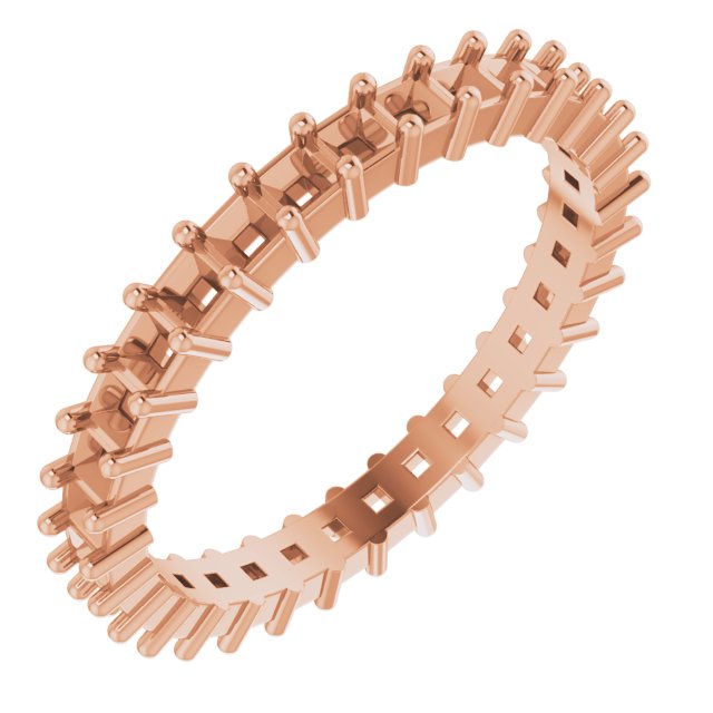 Shared-Prong Eternity Band