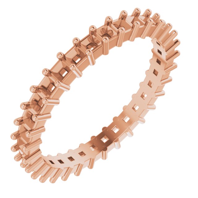 Shared-Prong Eternity Band