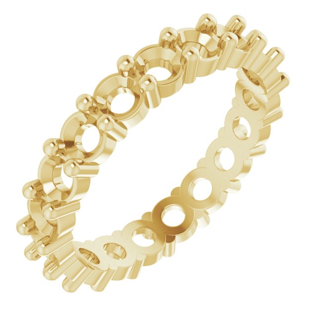 Shared-Prong Eternity Band