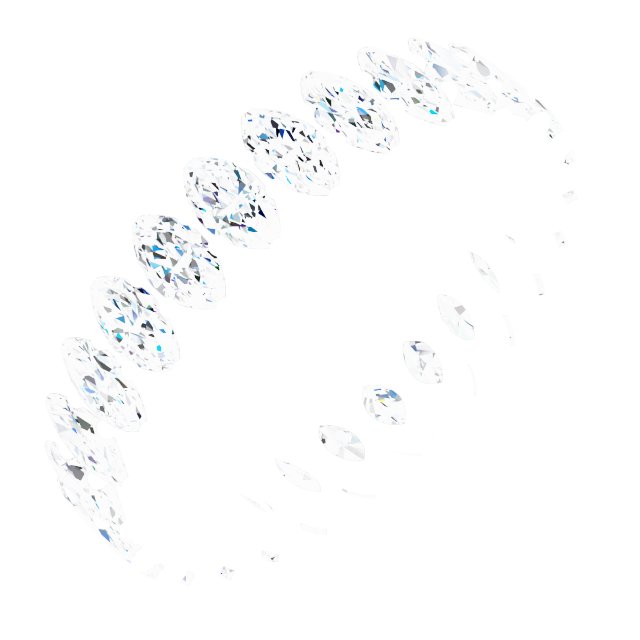 Shared-Prong Eternity Band