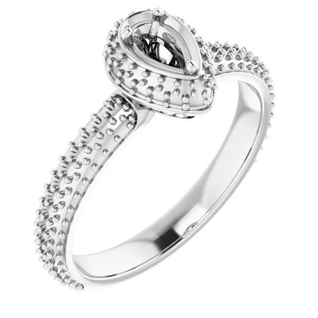 Pavé-Style Double Halo-Style Engagement Ring