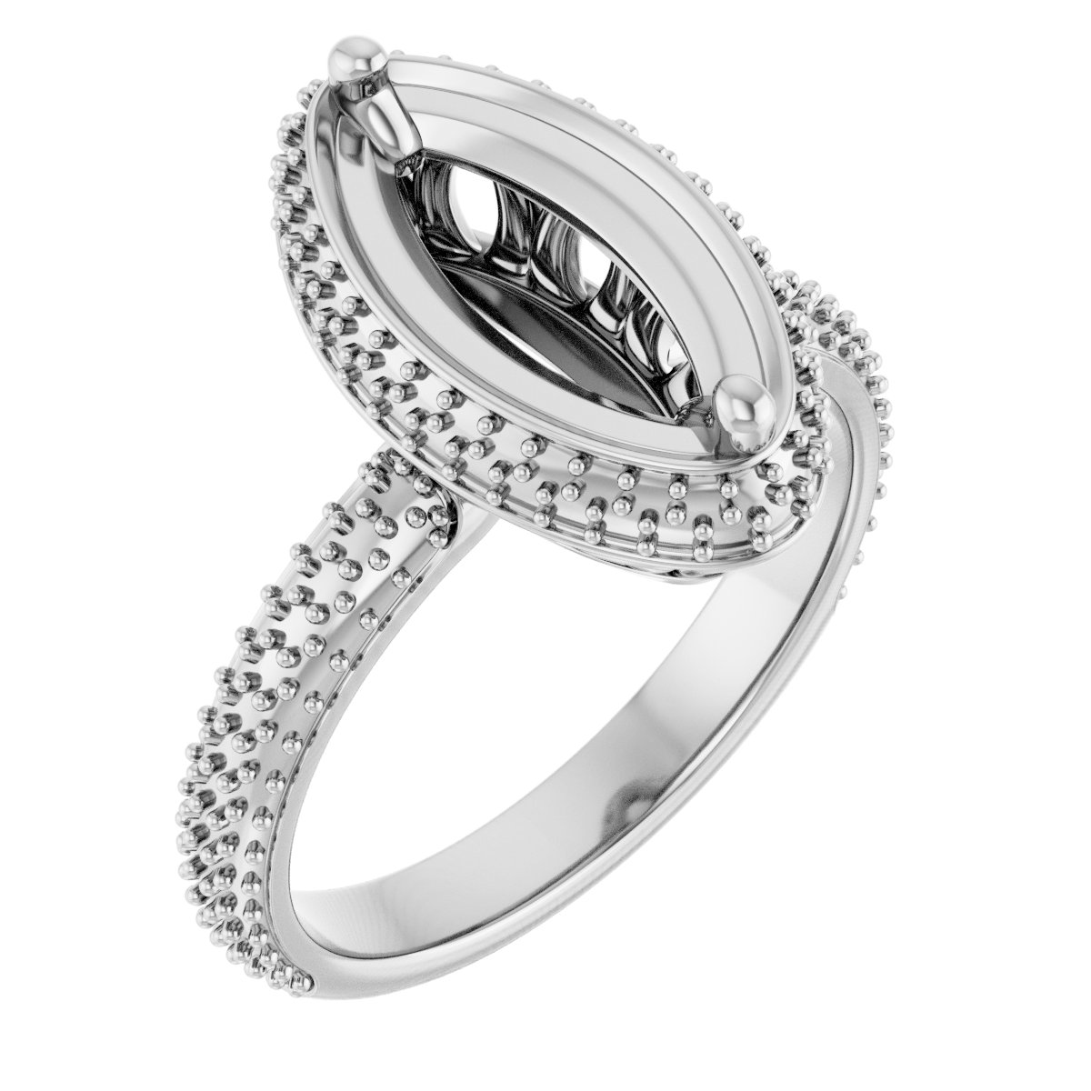 Pavé-Style Double Halo-Style Engagement Ring