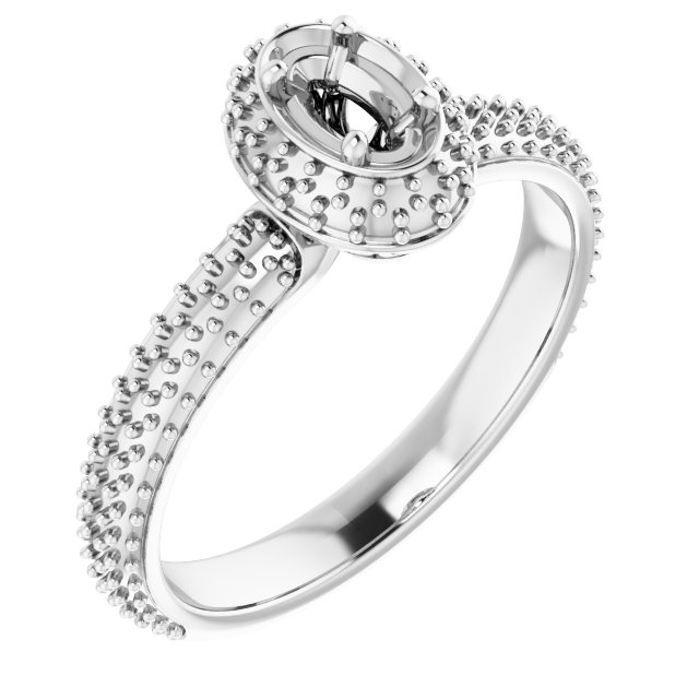 Pavé-Style Double Halo-Style Engagement Ring