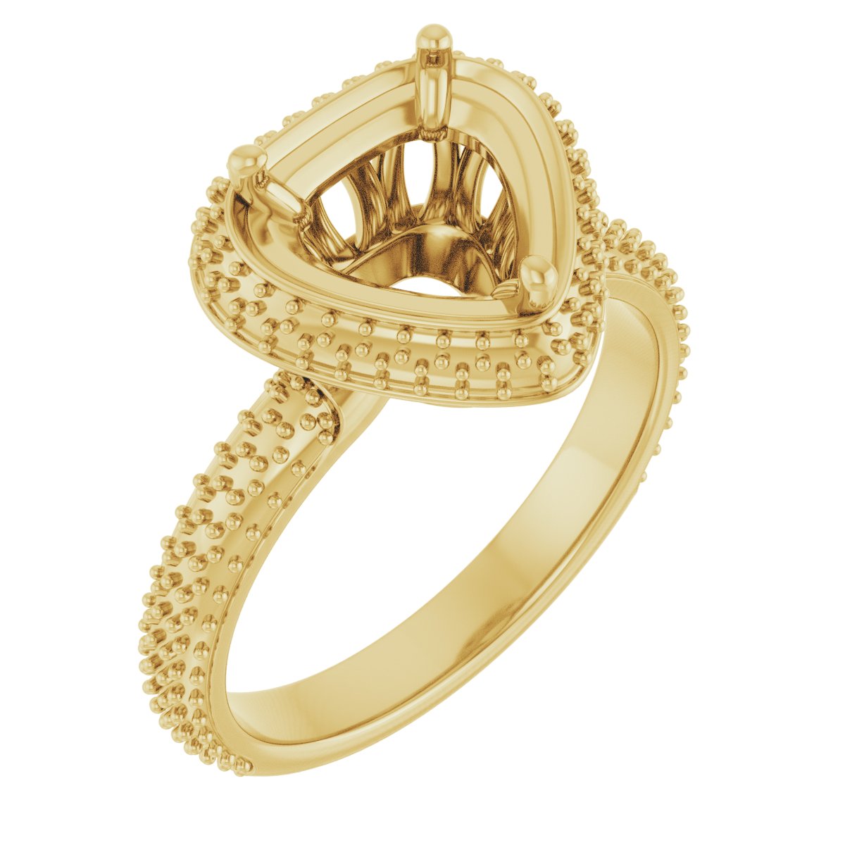 Pavé-Style Double Halo-Style Engagement Ring