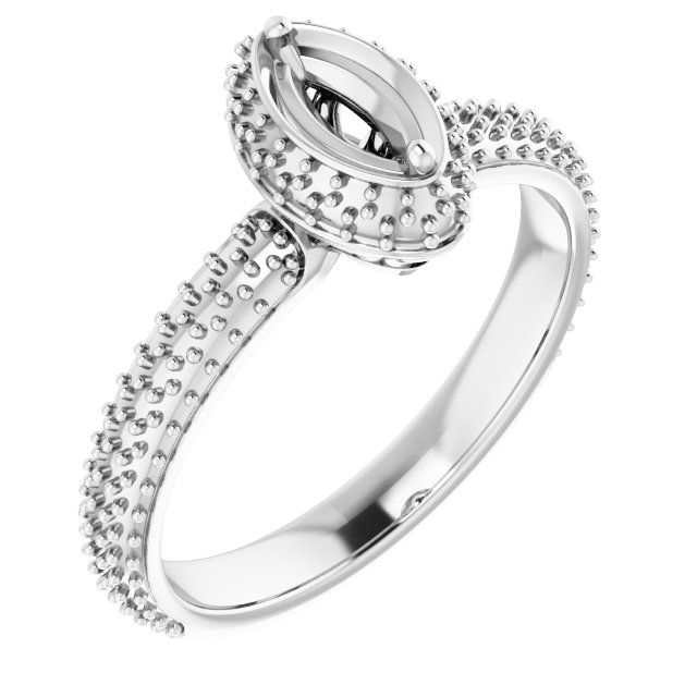 Pavé-Style Double Halo-Style Engagement Ring