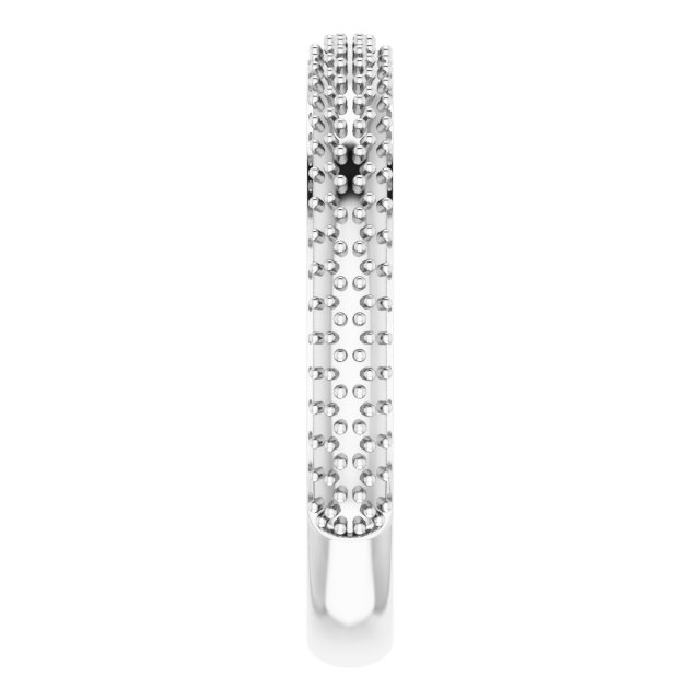 Band Mounting for 10x8 mm Emerald Ring view 4