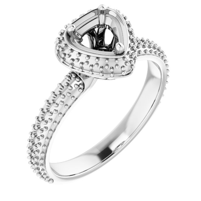 Pavé-Style Double Halo-Style Engagement Ring